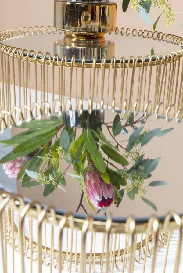Sohvapöydät | Olohuone>KARE Design Wire Sivupöytä, Messinki (2/Setti)