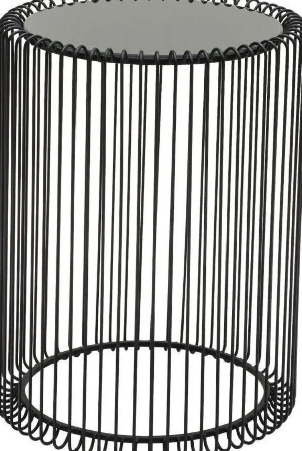 Sohvapöydät>KARE Design Wire Sivupöytä, Musta Ø44cm (2/Setti)