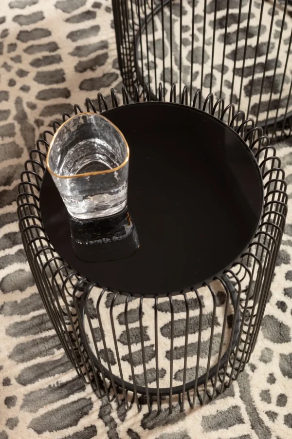 Sohvapöydät>KARE Design Wire Sivupöytä, Musta Ø44cm (2/Setti)