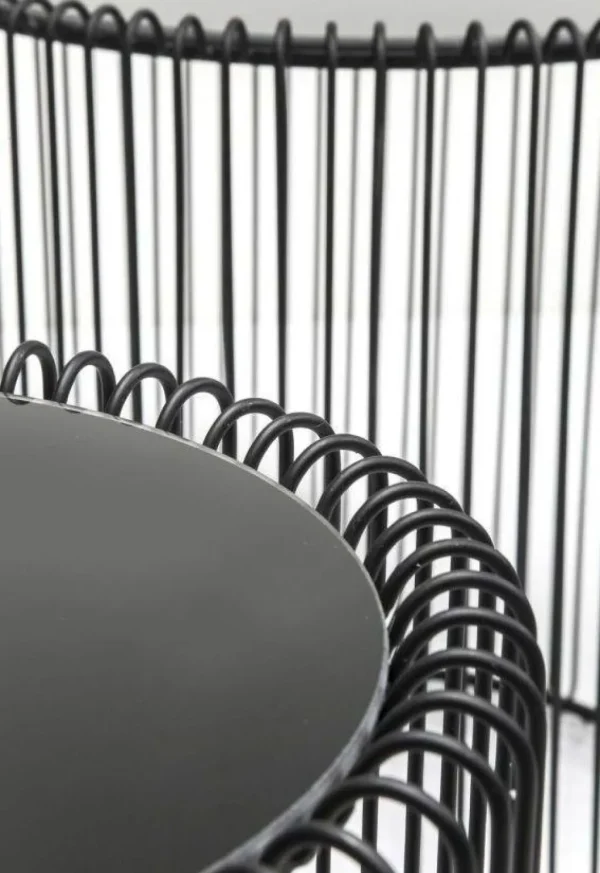 Sohvapöydät>KARE Design Wire Sivupöytä, Musta Ø44cm (2/Setti)