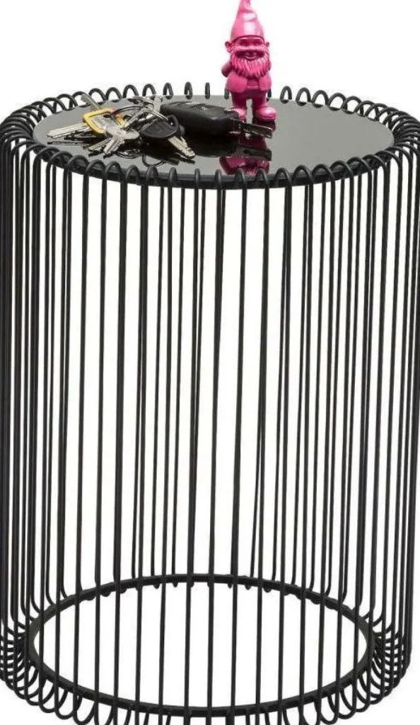 Sohvapöydät>KARE Design Wire Sivupöytä, Musta Ø44cm (2/Setti)