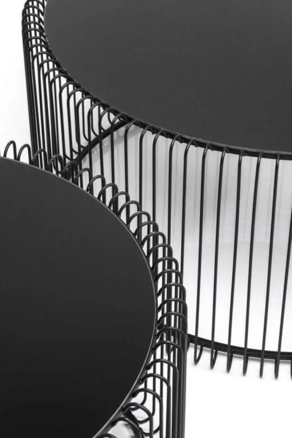 Sohvapöydät | Olohuone>KARE Design Wire Sohvapöytä, Musta (2/Setti)