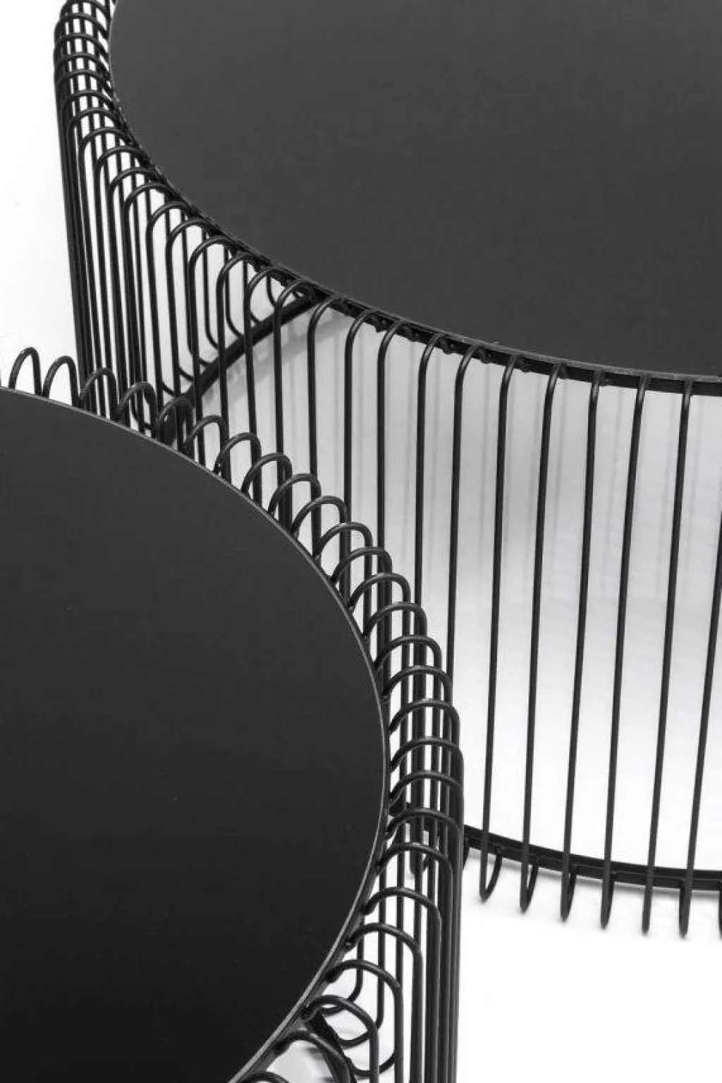 wire_sohvapyt_musta_setti_5.webp Sohvapöydät | Olohuone>KARE Design Wire Sohvapöytä, Musta (2/Setti)