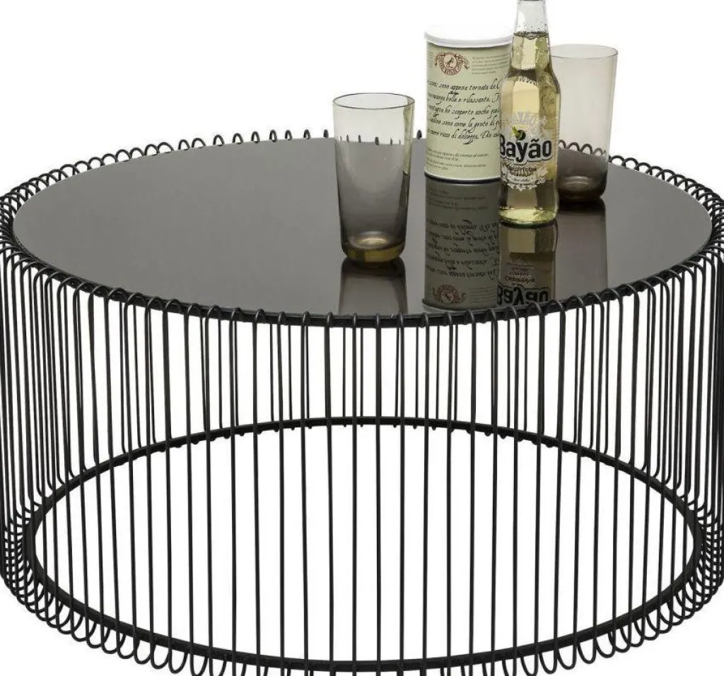 wire_sohvapyt_musta_setti_7.webp Sohvapöydät | Olohuone>KARE Design Wire Sohvapöytä, Musta (2/Setti)