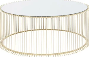 Sohvapöydät>KARE Design Wire Uno Sohvapöytä Messinki 60x90cm