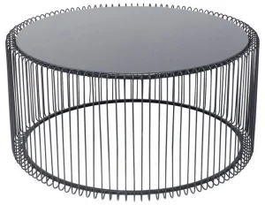 Sohvapöydät>KARE Design Wire Uno Sohvapöytä Musta Ø80cm