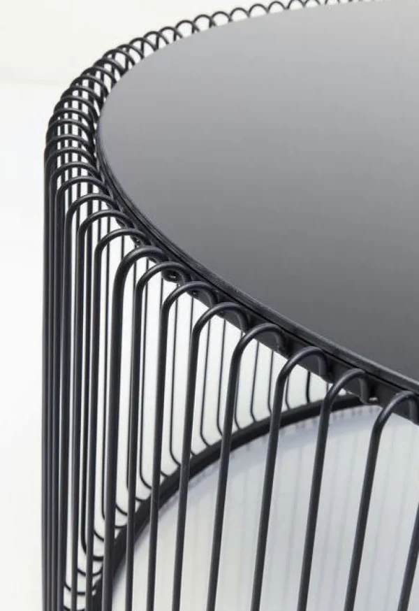 Sohvapöydät>KARE Design Wire Uno Sohvapöytä Musta Ø80cm