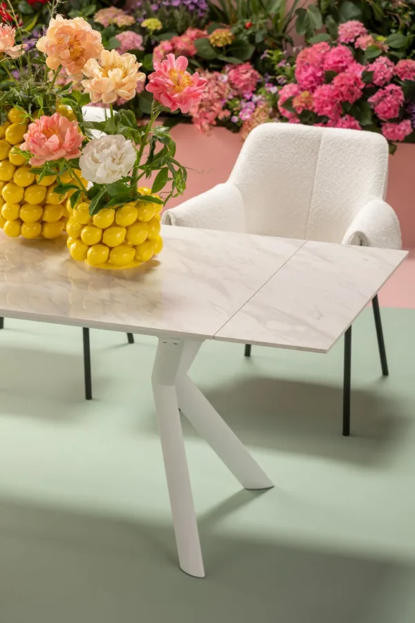 Pöydät>KARE Design Xenia Jatkettava Pöytä Valkoinen 140(+30+30)x80cm
