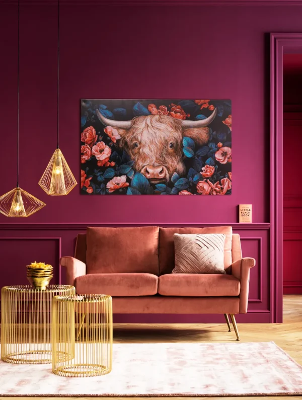 Taulut>KARE Design Yak In Flower Canvas Taulu140x90cm