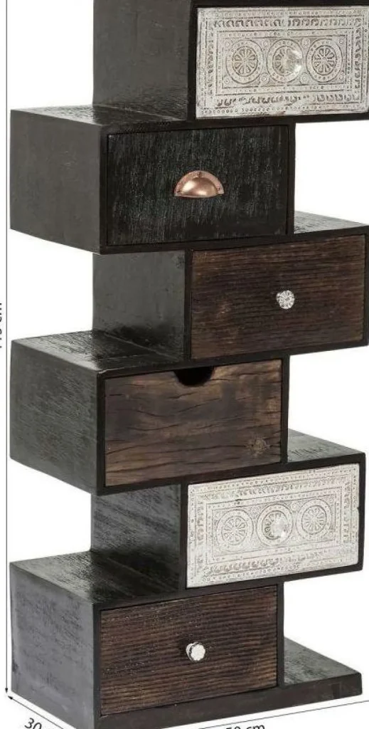 Senkit | Olohuone>KARE Design Zick Zack Finca Lipasto 6 Laatikkoa