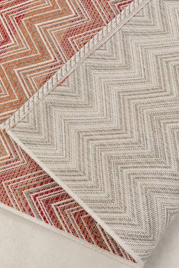 Matot>KARE Design Zigzag Red Matto Ulkokäyttöön, Punainen 160x230cm