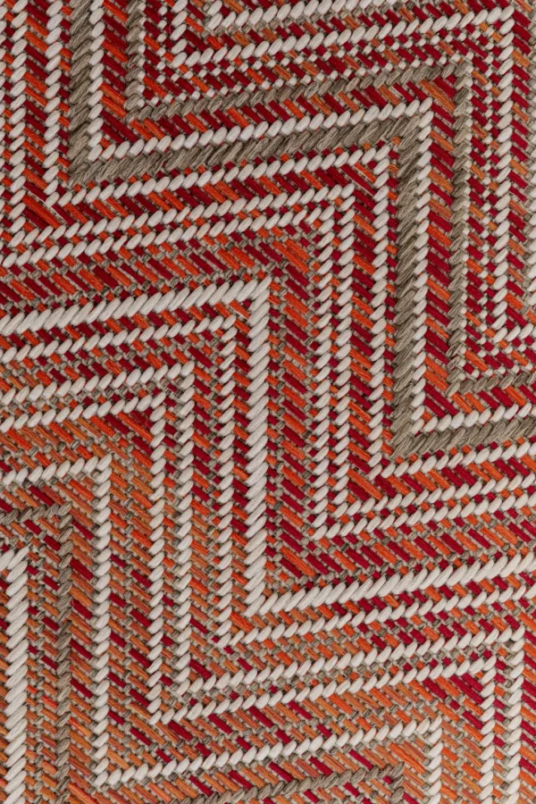 Matot>KARE Design Zigzag Red Matto Ulkokäyttöön, Punainen 160x230cm