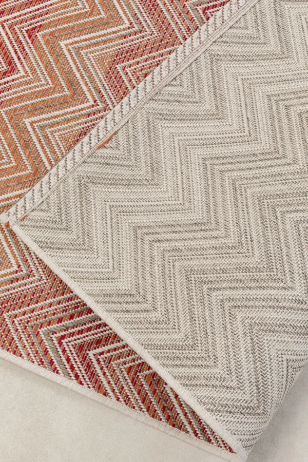 Matot>KARE Design Zigzag Red Matto Ulkokäyttöön 230x330cm
