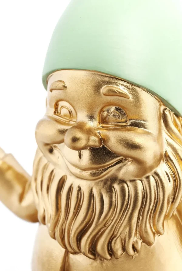 Koriste-Esineet>KARE Design Zwerg Meditation Tonttu - Kulta, Vihreä 19cm